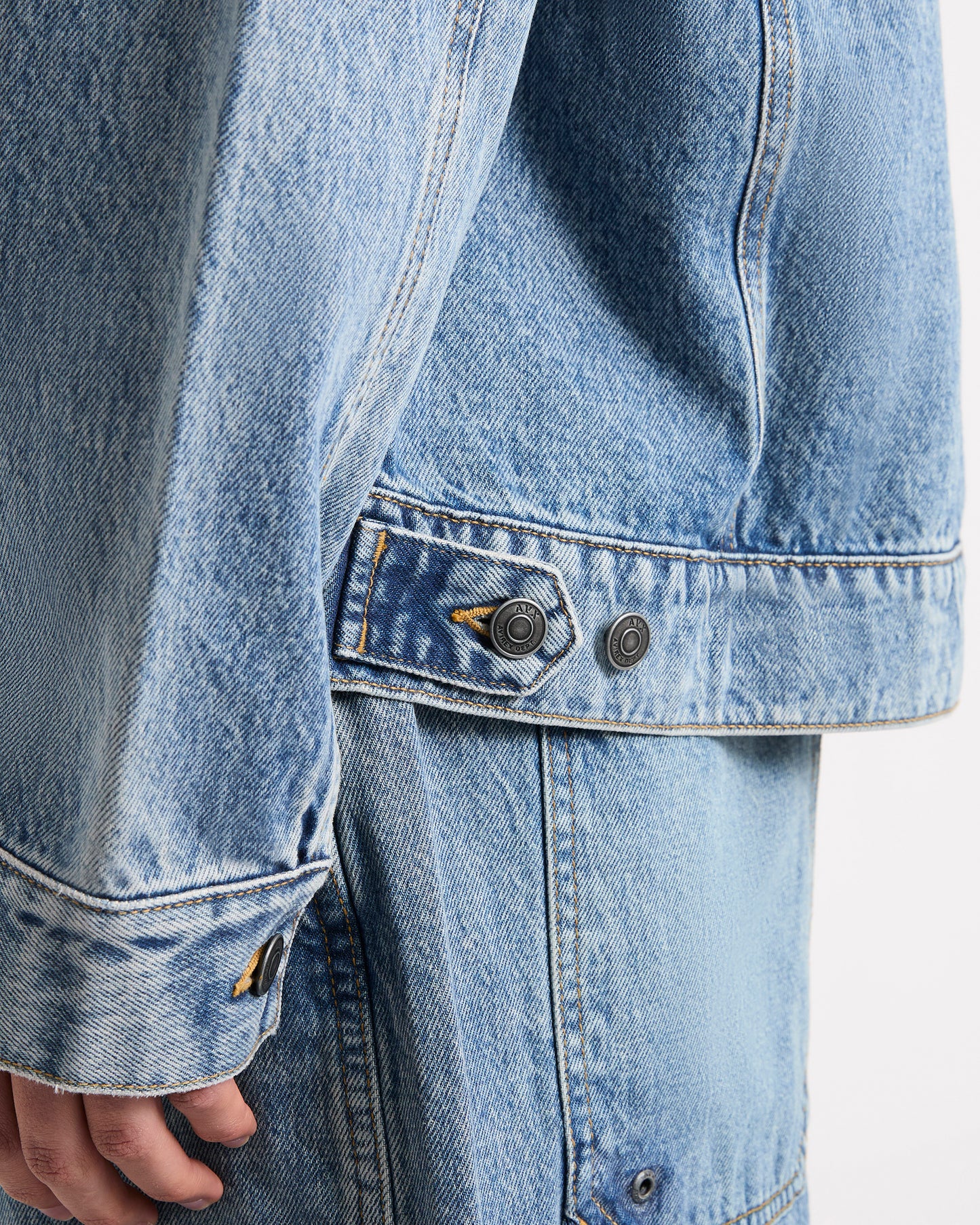 EDWARDS DENIM JACKET - Mid Denim Blue