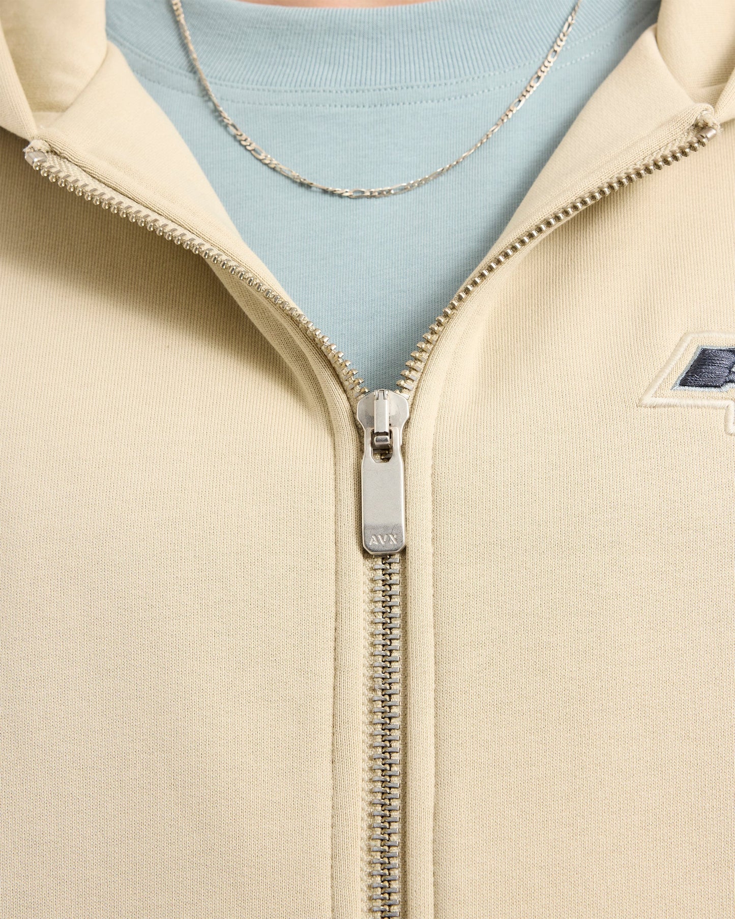Rugged Full Zip Hoodie - Sand Brown