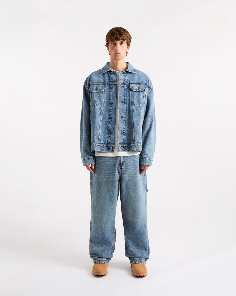 Edwards Denim Jacket - Mid Denim Blue