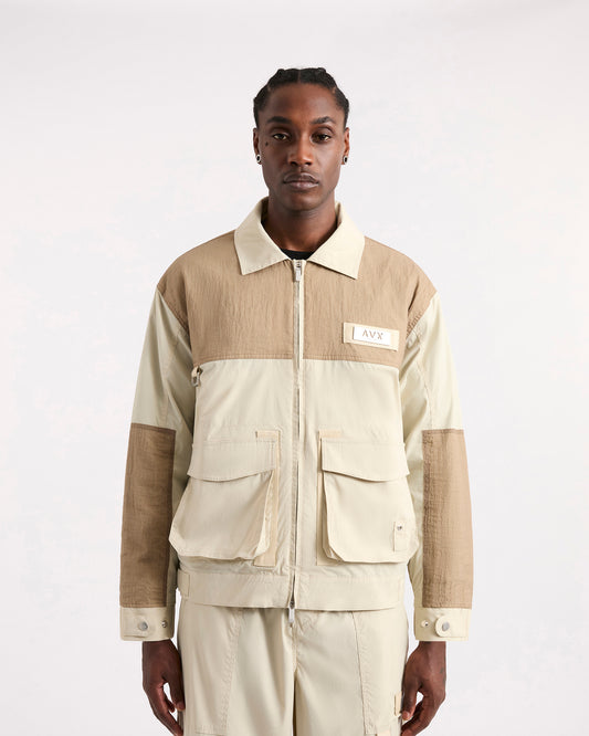 Mellor Utility Jacket - Sand Brown