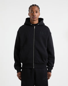 Nova Full Zip Hoodie - Black