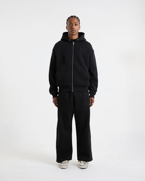 Nova Full Zip Hoodie - Black