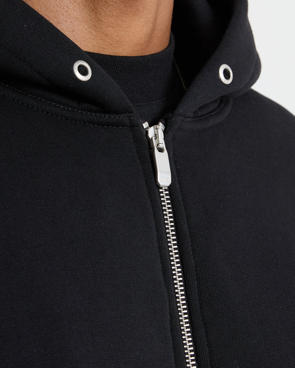 Nova Full Zip Hoodie - Black