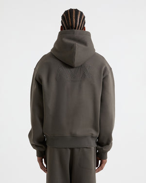 Nova Full Zip Hoodie - Chocolate Brown
