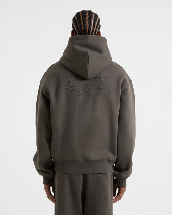 Nova Full Zip Hoodie - Chocolate Brown