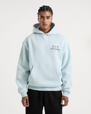 Stamped Hoodie - Ice Blue