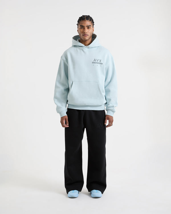 Stamped Hoodie - Ice Blue