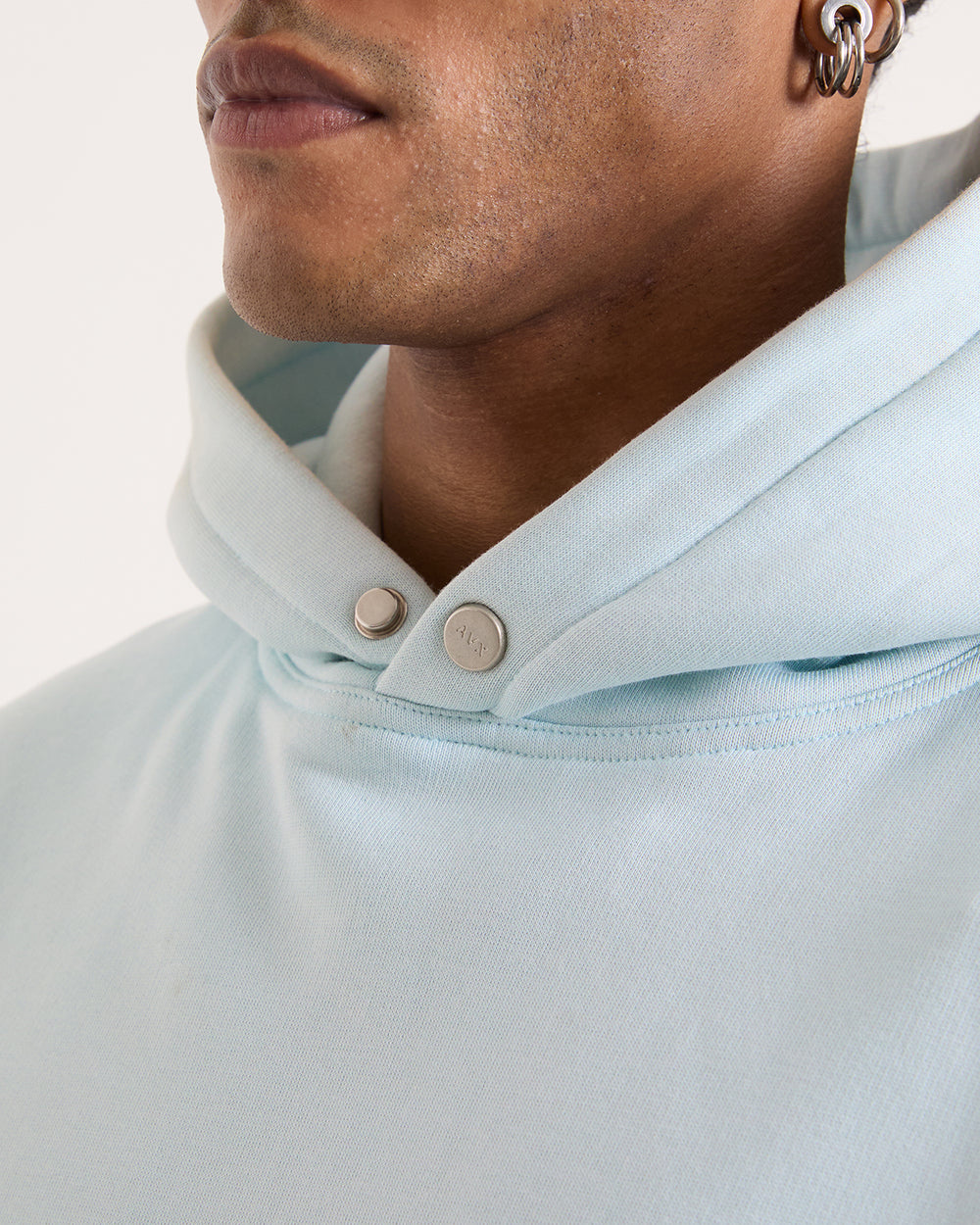Stamped Hoodie - Ice Blue