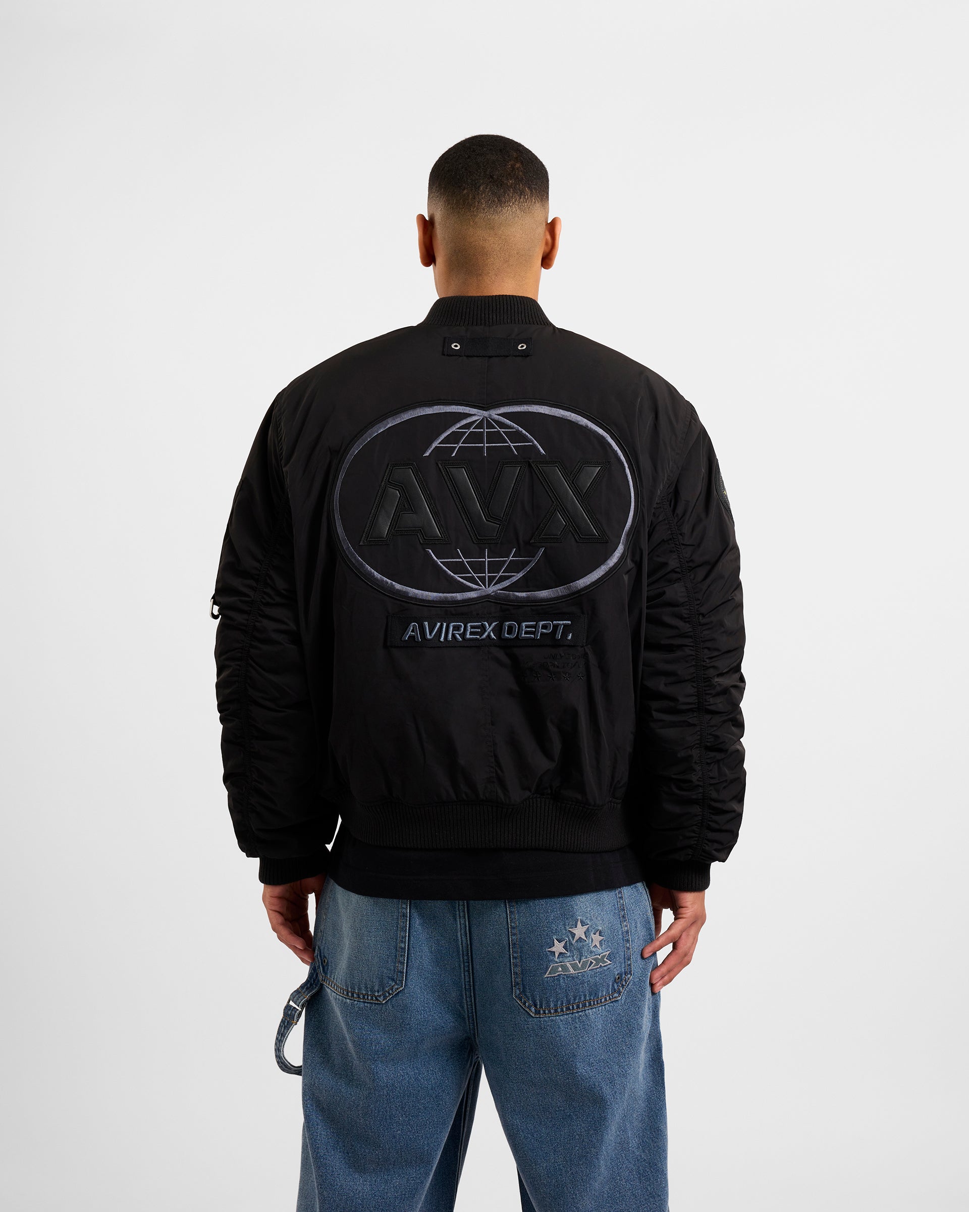 Apex MA1 Bomber Jacket - Black – AVX DEPT.