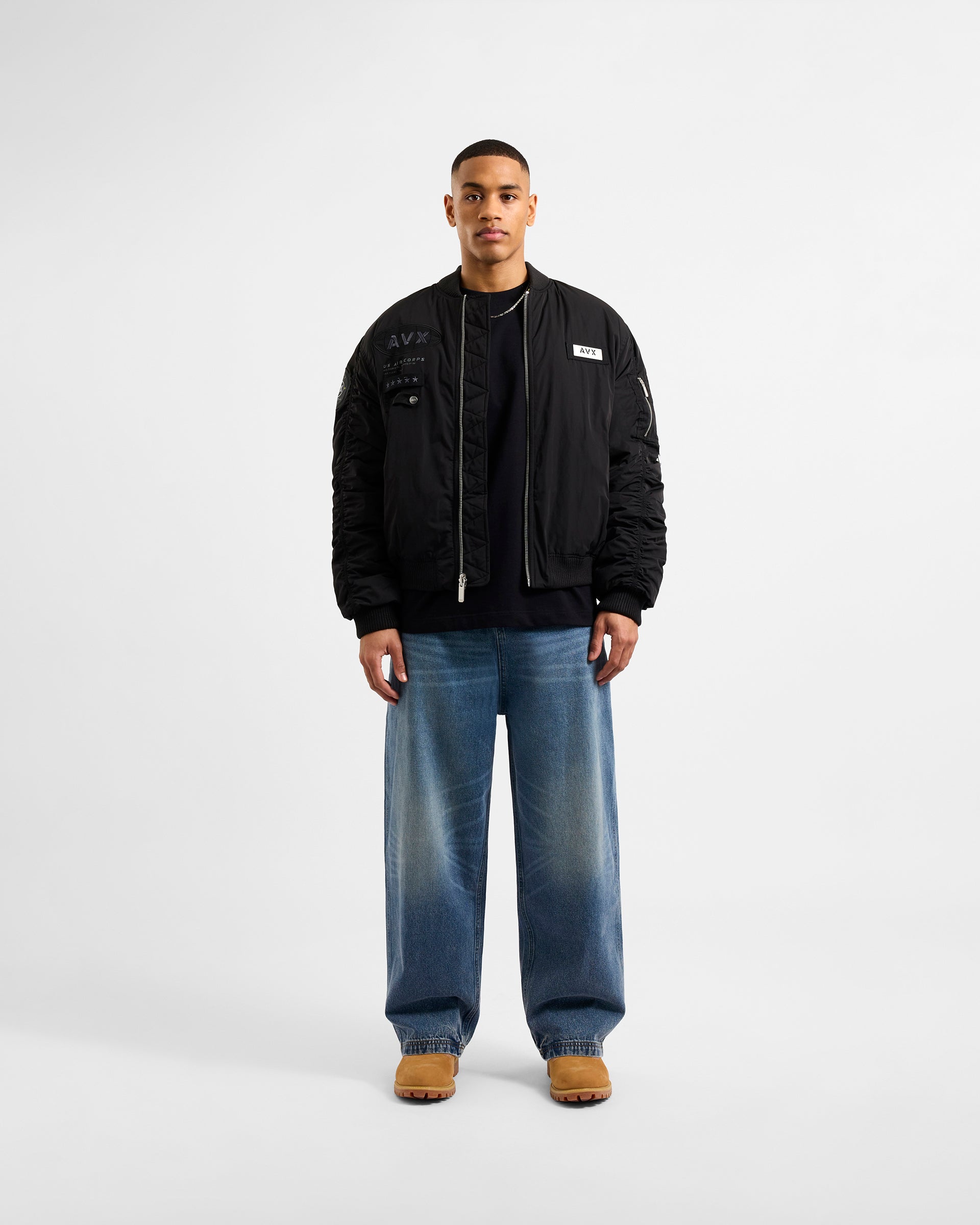 Men's Black MA1 Bomber Jacket | Apex MA1 | Avirex Dept