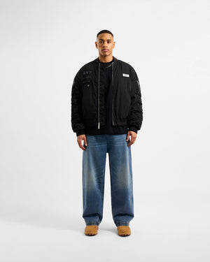 Apex MA1 Bomber Jacket - Black