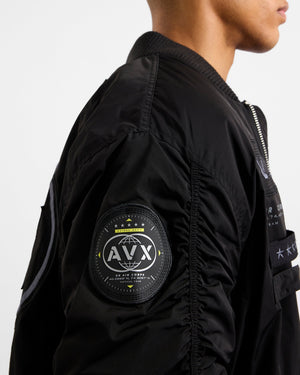 Apex MA1 Bomber Jacket - Black