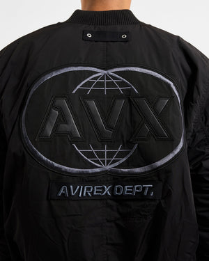 Apex MA1 Bomber Jacket - Black