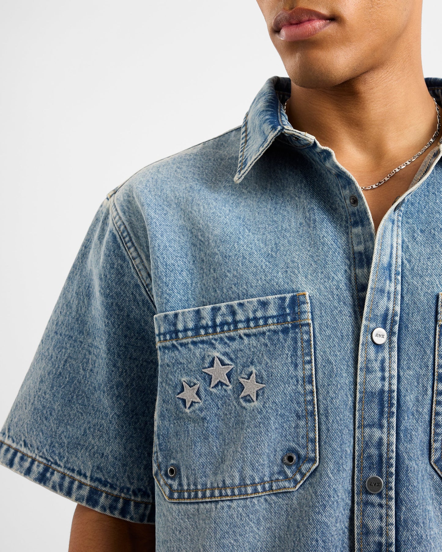 Cruise Denim Shirt - Denim Blue