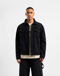 Edwards Denim Jacket - Black Denim