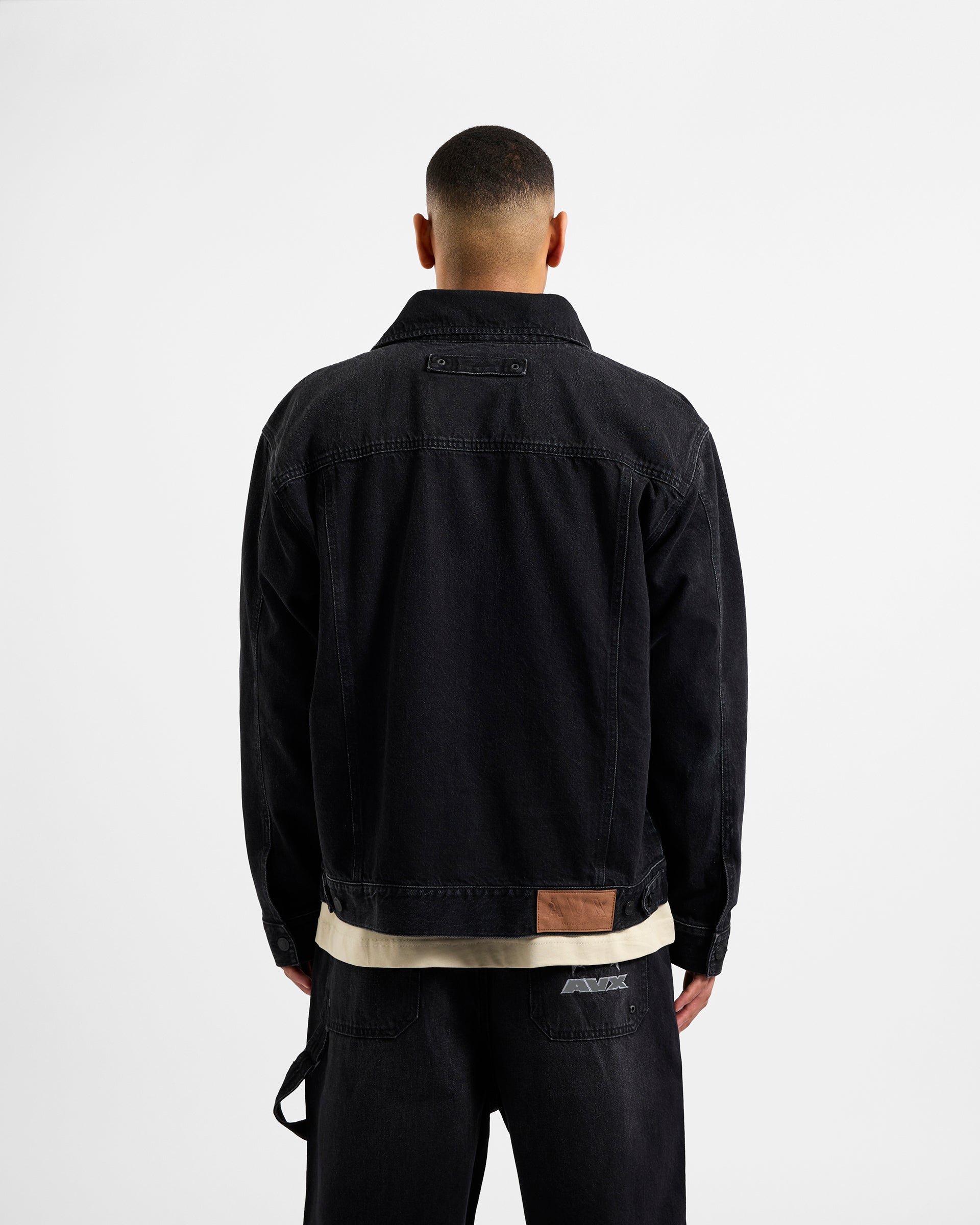 Edwards Denim Jacket - Black Denim – AVX DEPT.
