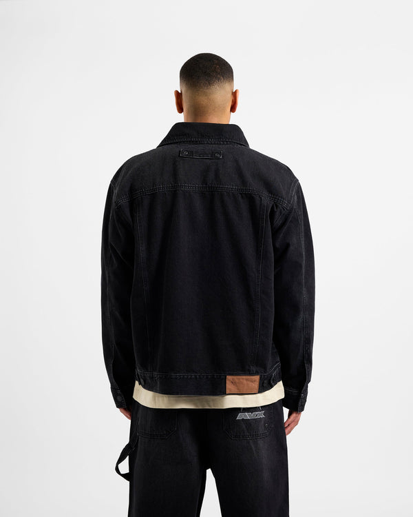 Edwards Denim Jacket - Black Denim
