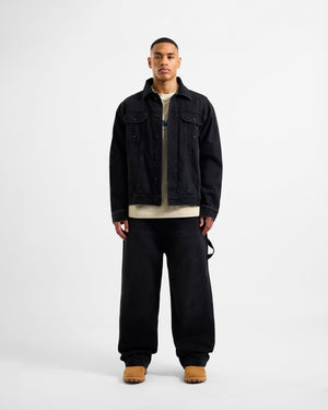 Edwards Denim Jacket - Black Denim