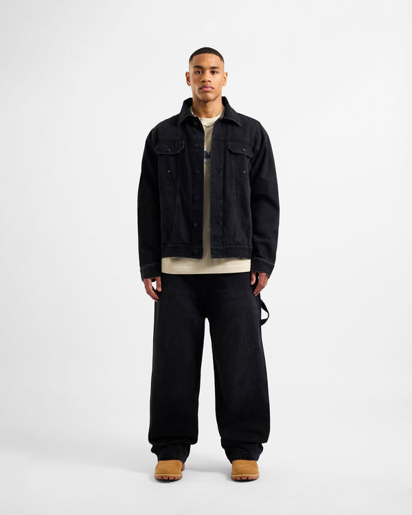 Edwards Denim Jacket - Black Denim
