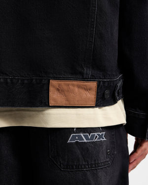 Edwards Denim Jacket - Black Denim