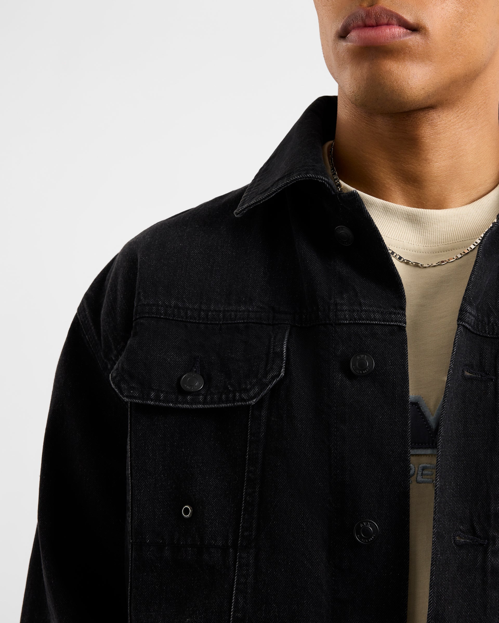 Edwards Denim Jacket - Black Denim – AVX DEPT.