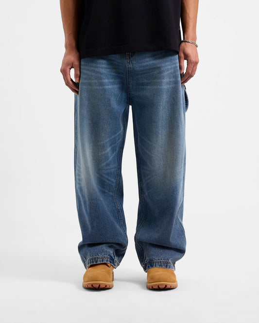 Mitch Denim Pant - Mid Denim Blue