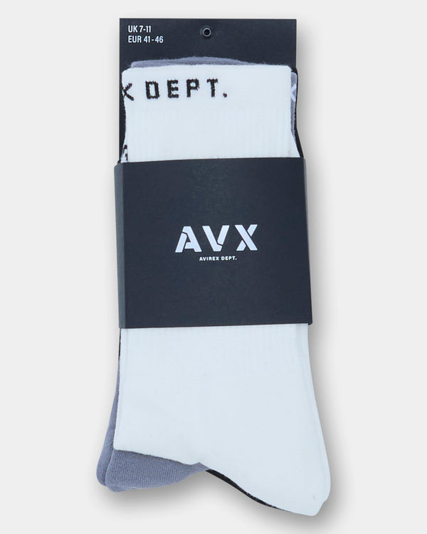 Nord Sock 3 Pack - Off White/Shadow Grey/Black