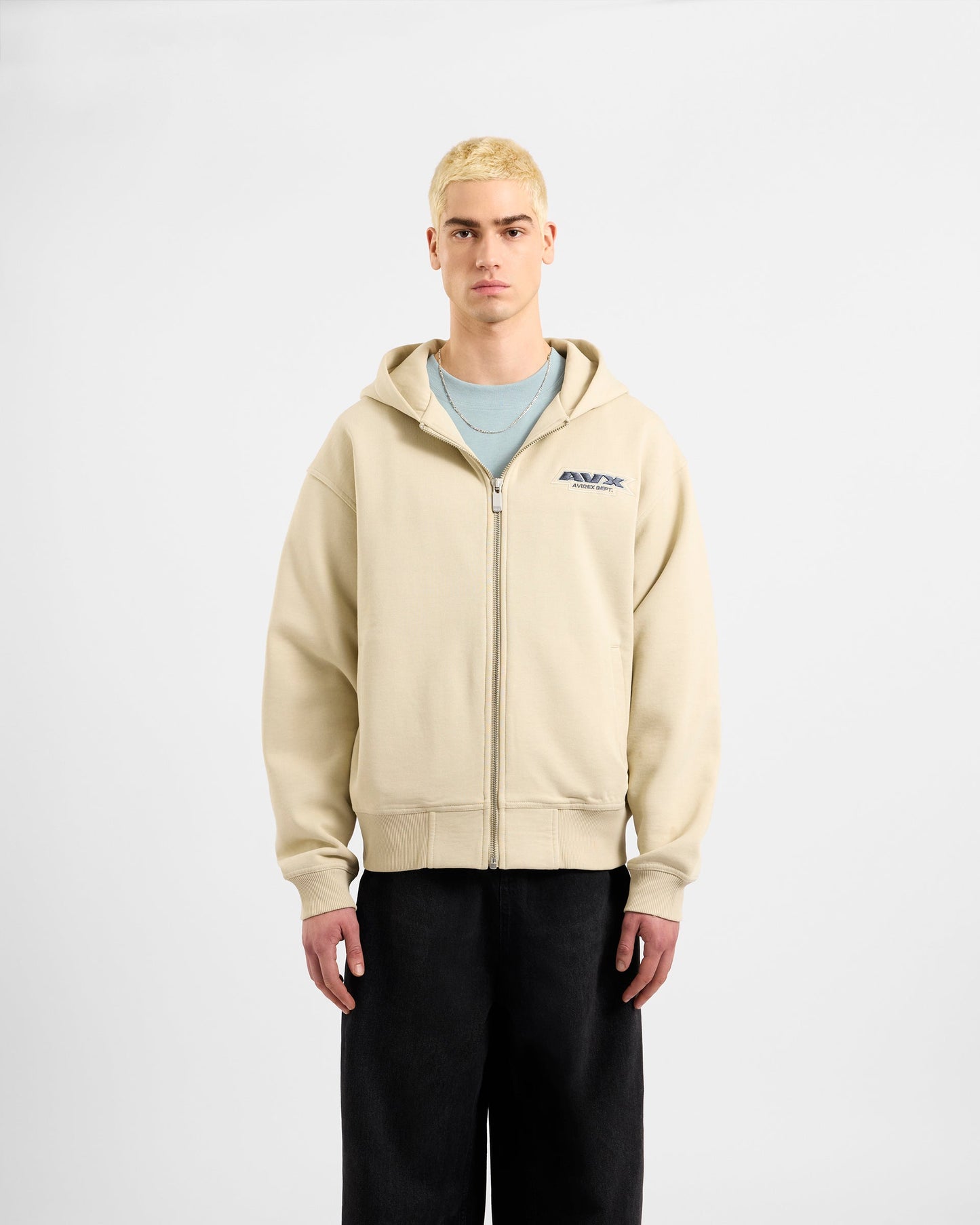 Rugged Full Zip Hoodie - Sand Brown