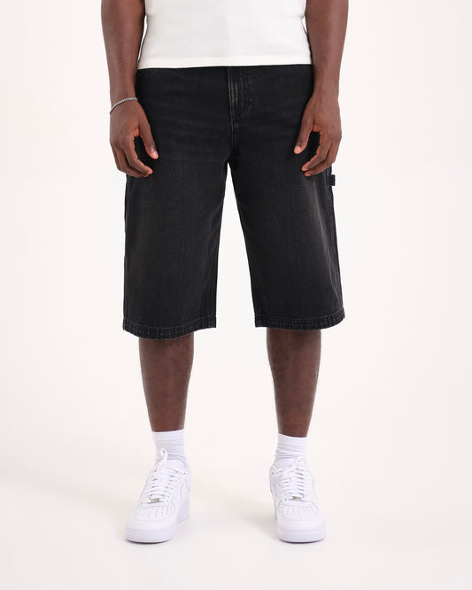 DAM DENIM SHORT - Black Denim
