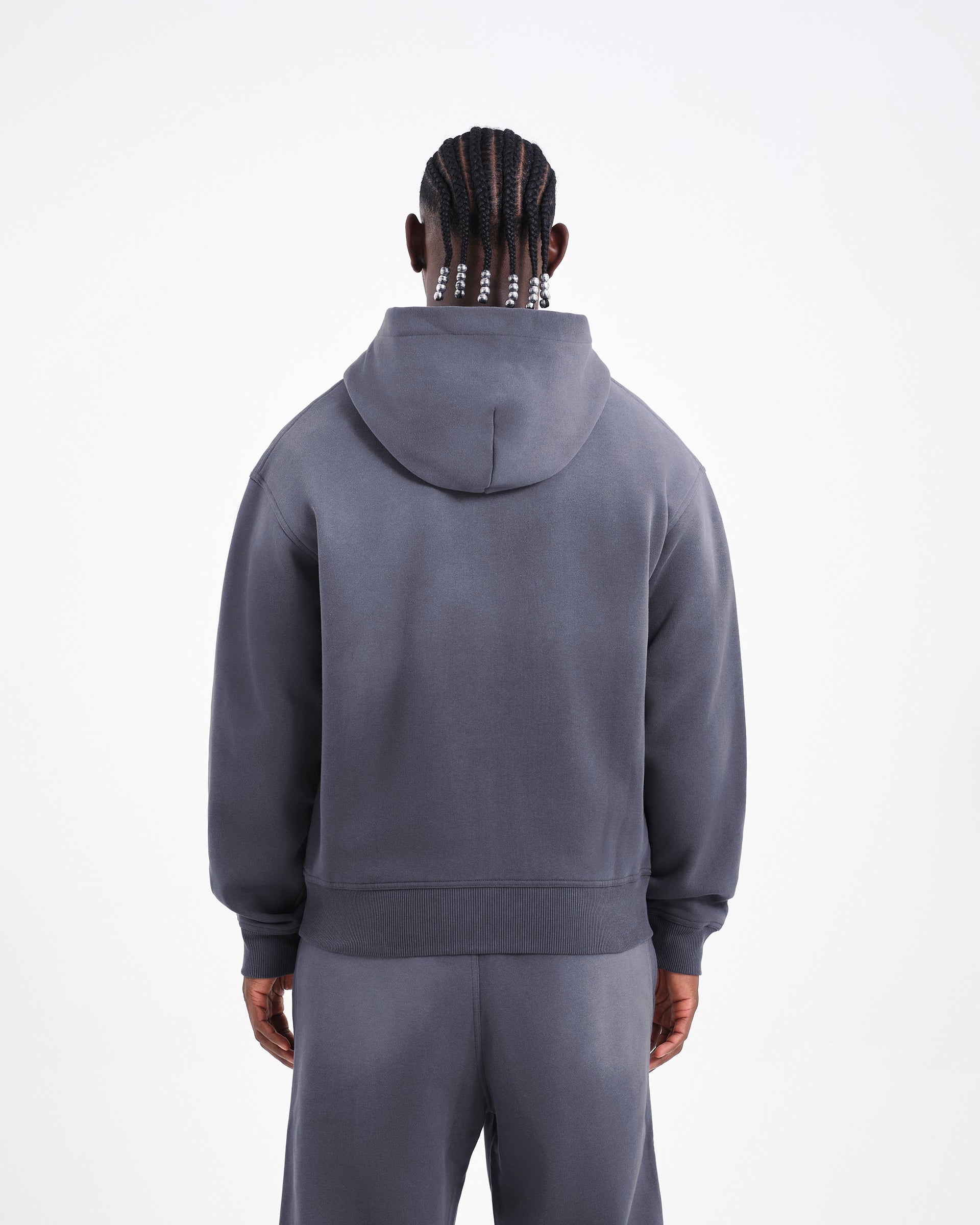 Men's Ink Oversized Zip Through Hoodie | Prop Zip Through | Avirex
