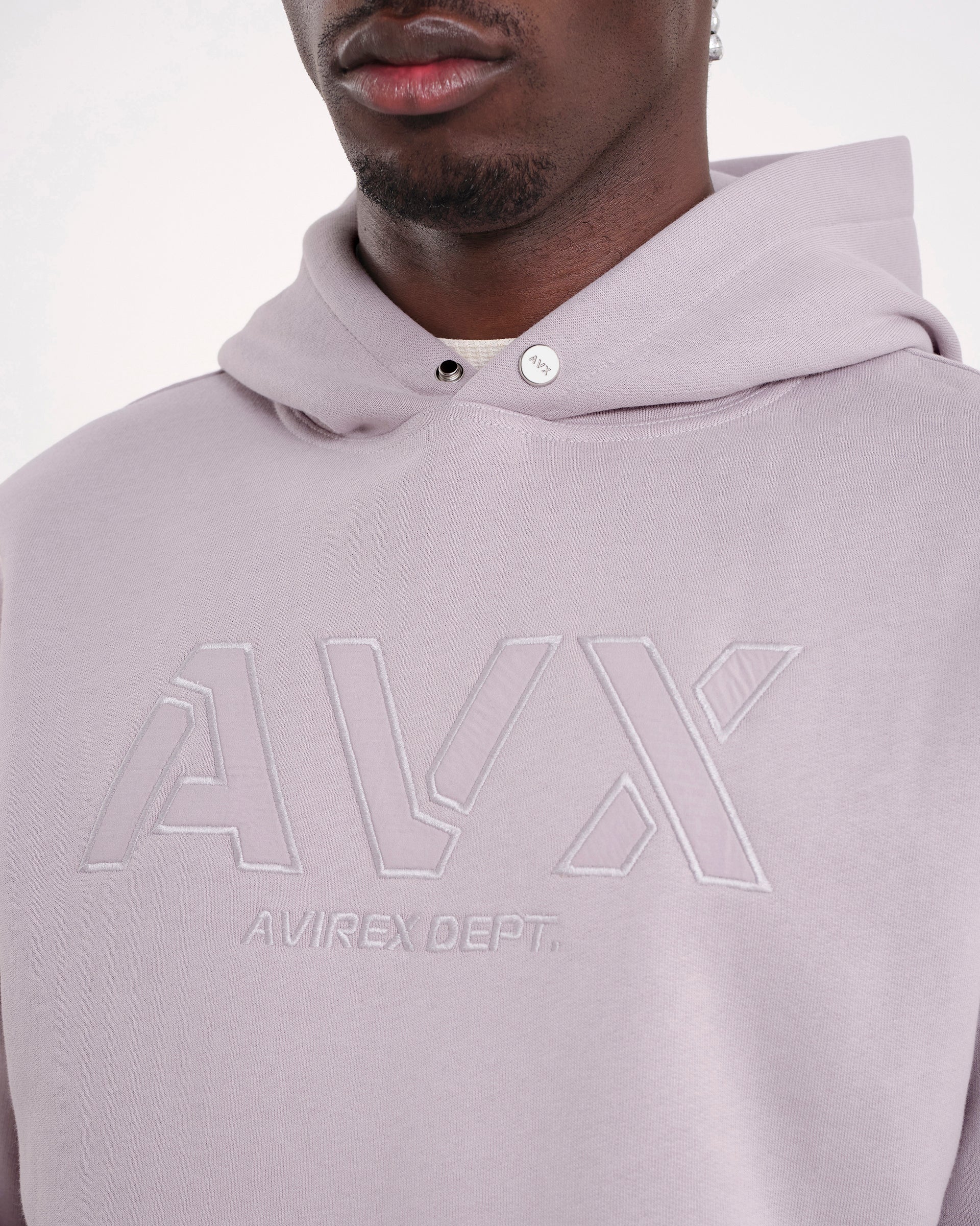 Men's Lilac Oversized Pullover Hoodie | Vital Hoodie | Avirex Dept